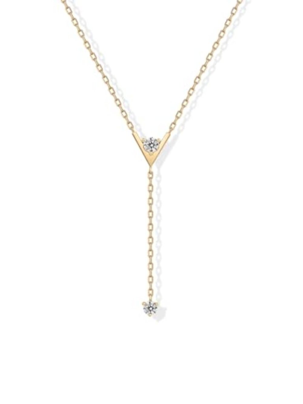 New -  14K Gold Plated Drop Lariat Chain for Women